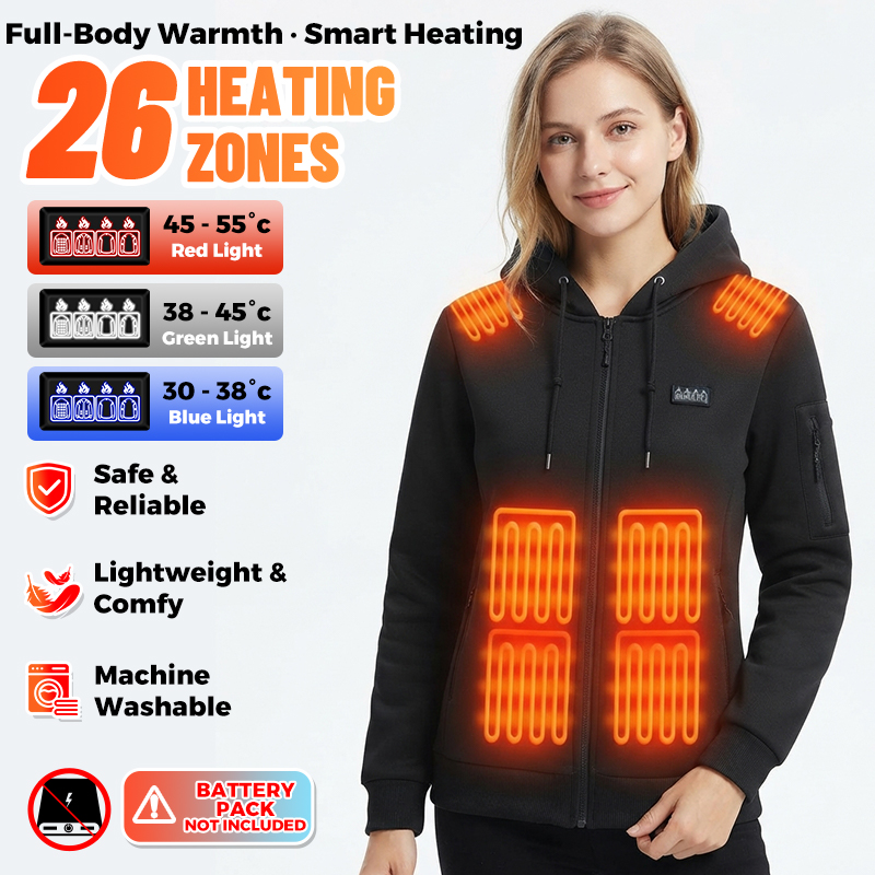 Outdoor Sport Hoodie - 26 Zones Heated Hoodie Electric Heating