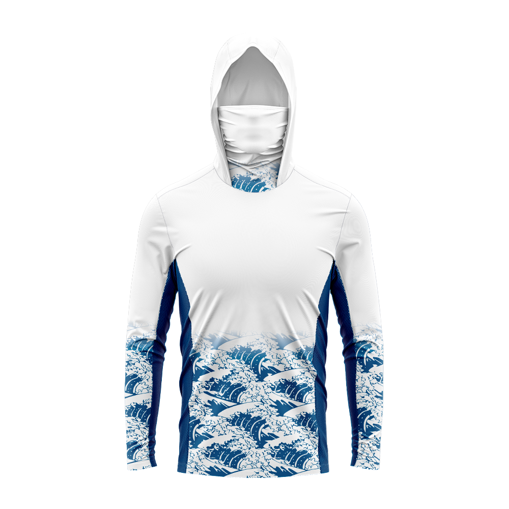 Men Blue Tuna Fish Anti‑UV Fis - Outdoor Sport Hoodie recension och pris