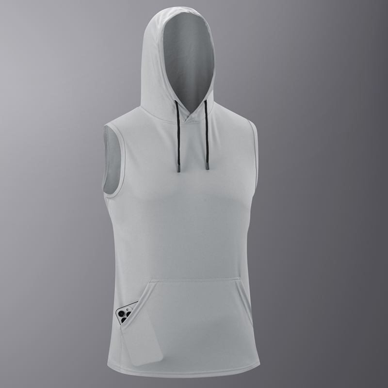 6Pcs Men Sleeveless Hooded Tan - Outdoor Sport Hoodie recension och pris