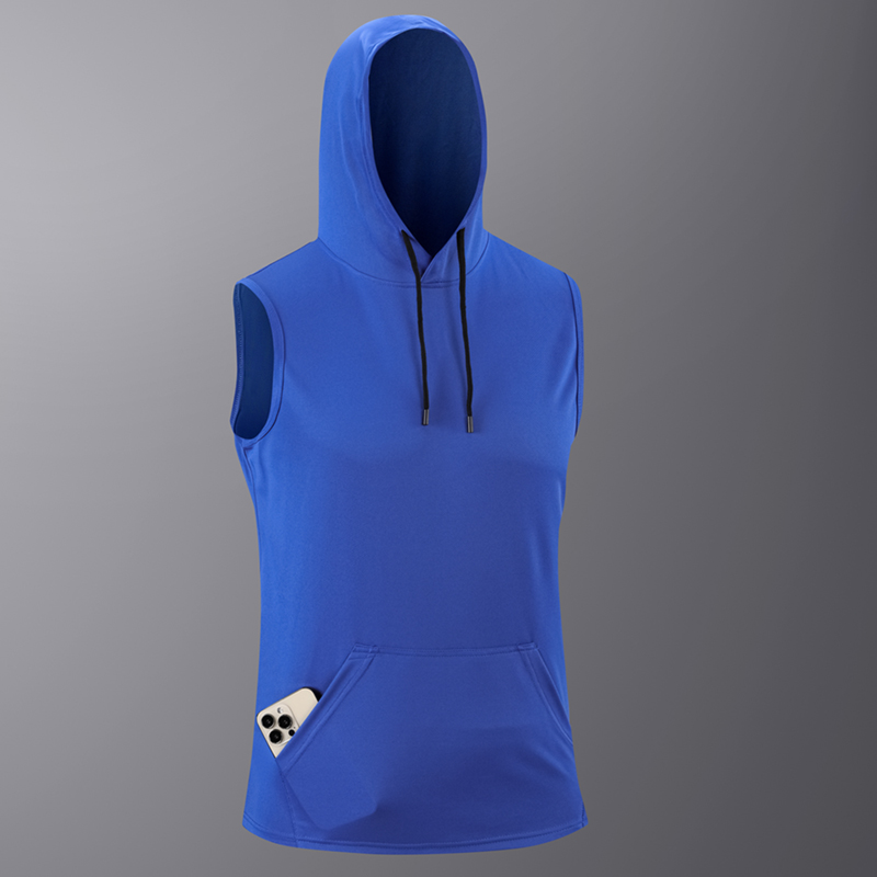 6Pcs Men Sleeveless Hooded Tan - Outdoor Sport Hoodie recension och pris