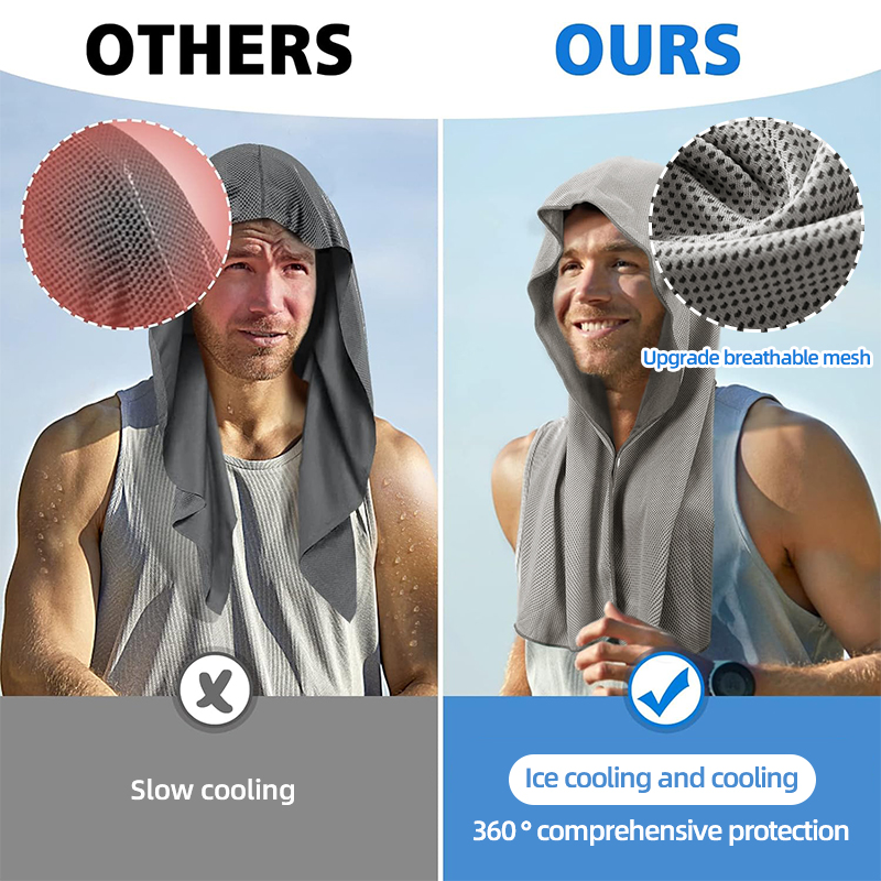 Cooling Hoodie Towel- Hood Tow - Outdoor Sport Hoodie recension och pris